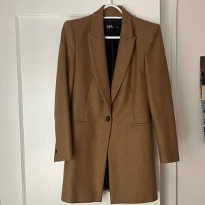 Zara Wool Camel Coat